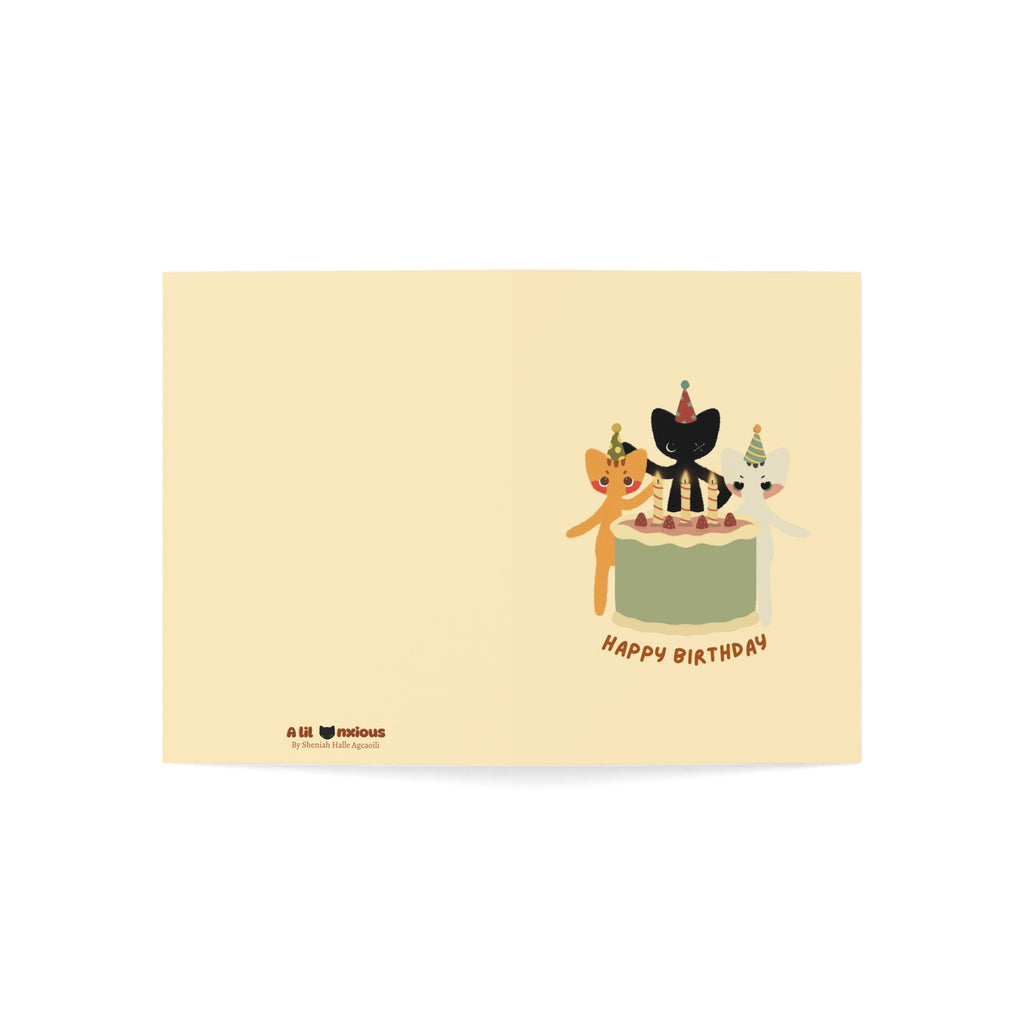 Silly Cats Happy Birthday Card