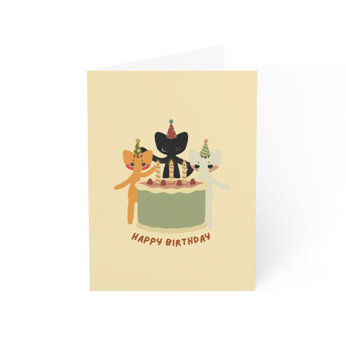 Silly Cats Happy Birthday Card