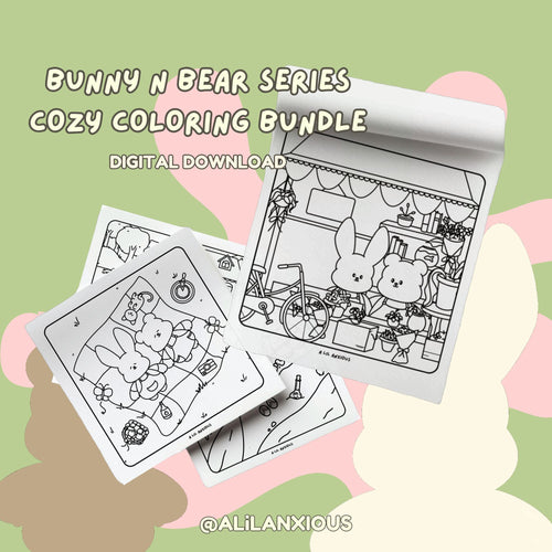 LiLee & Bear - Cozy Coloring Printables